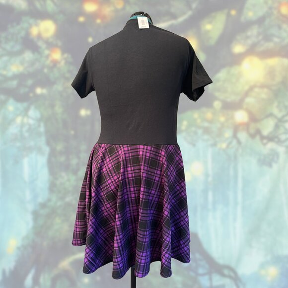 OOAK Prince Purple Rain Dress | Spliced Band Tee Skater Dress | Size S - Picture 3 of 4
